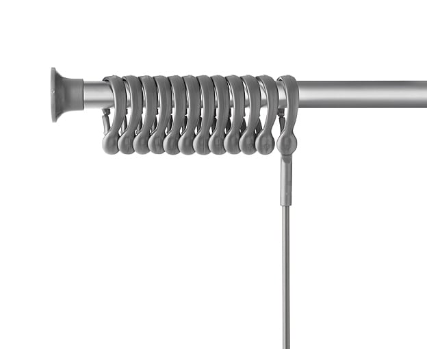 Erica2000 Forskydelig stang 70-170 cm, sølv - komplet