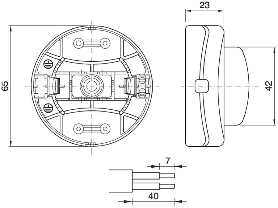 Fodkontakt - 1 pol OFF-ON, Hvid