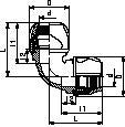 VINKEL 90° IJOINT PP NBR PN16 D40