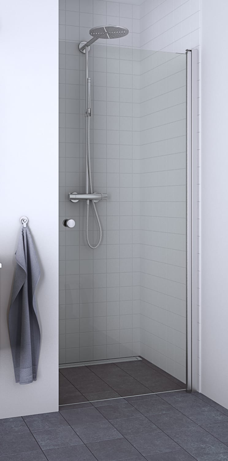 Dansani Match Brusedør 200*77-79 cm, klart glas