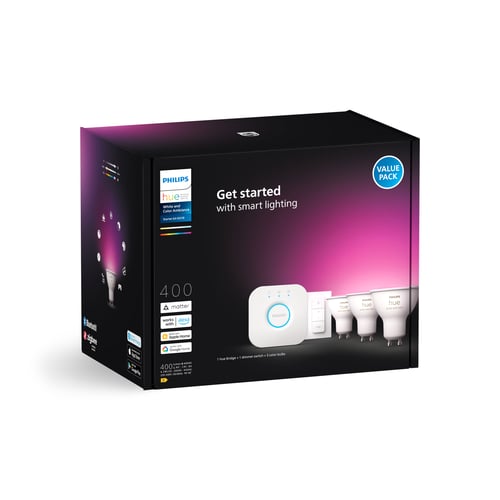 Startsæt: 3 x GU10 spots + Dimmer switch