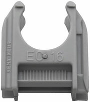 RØRHOLDER EC, 16 MM, GRÅ, 100STK./FORP.