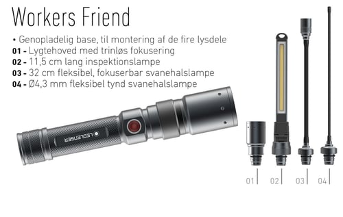 4-I-1 MULTIFUNKTIONSLAMPE. 280 LUMEN