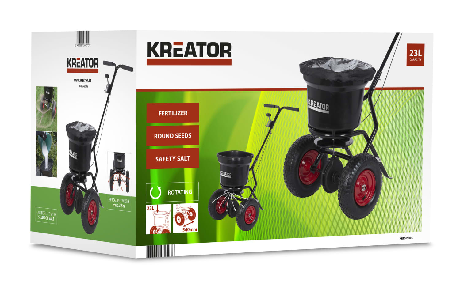 Saltspreder Proff, 23 kg
