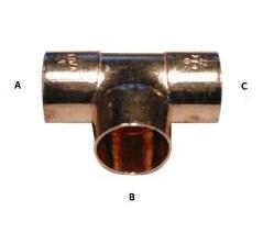 15 x 12 x 12 mm Lodde tee
