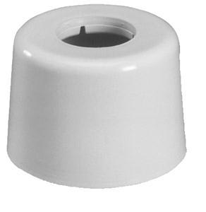 32 mm Hvid roset høj