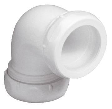 Afløbs vinkel 32/32 mm PP hvid