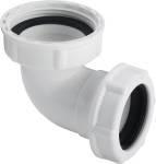 1.1/4" x 32 mm Hvid plastvinkel