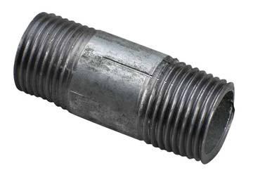 1/2" x 60 mm Galvaniseret nippelrør