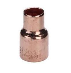 22 x 15 mm Lodde reduktion nippel/muffe