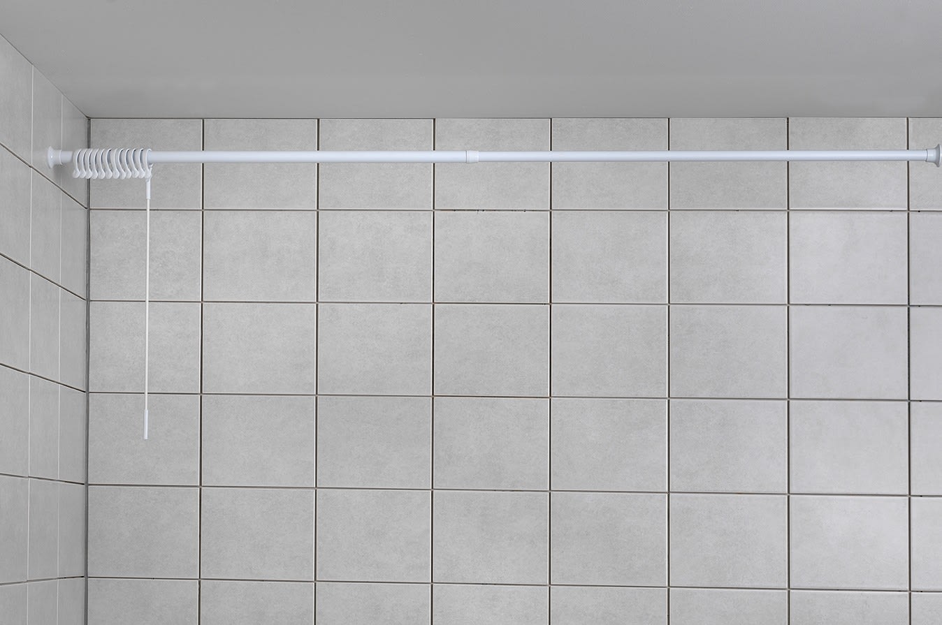 Forhængsstang 70-110 cm hvid