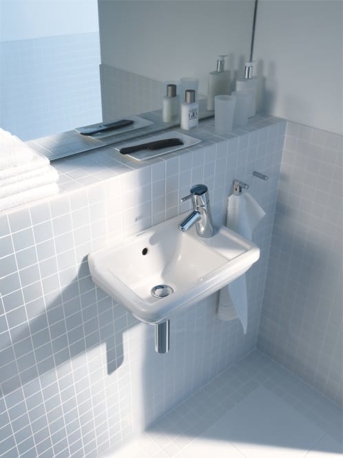 Starck 3 vask 50 cm forlokket hanehul