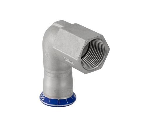 15mm x 1/2" Vinkel RF muf/muf Mapress RF