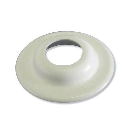 1/2" Plastbøsningskrave hvid