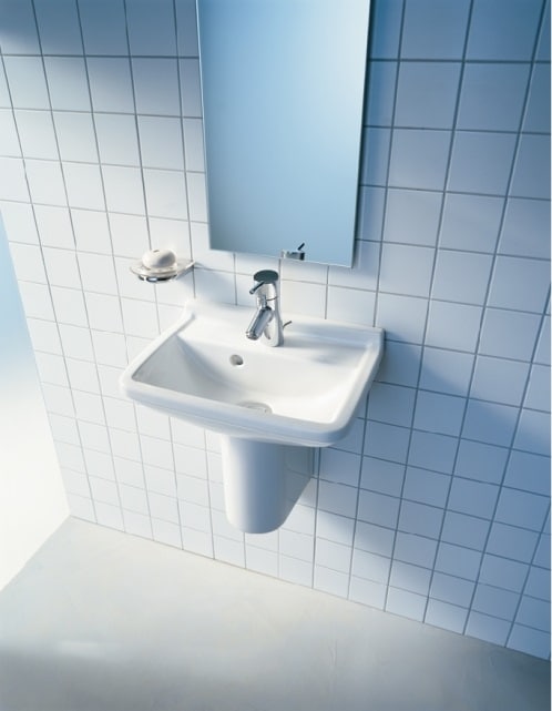 Starck 3 vask 50 cm med hanehul
