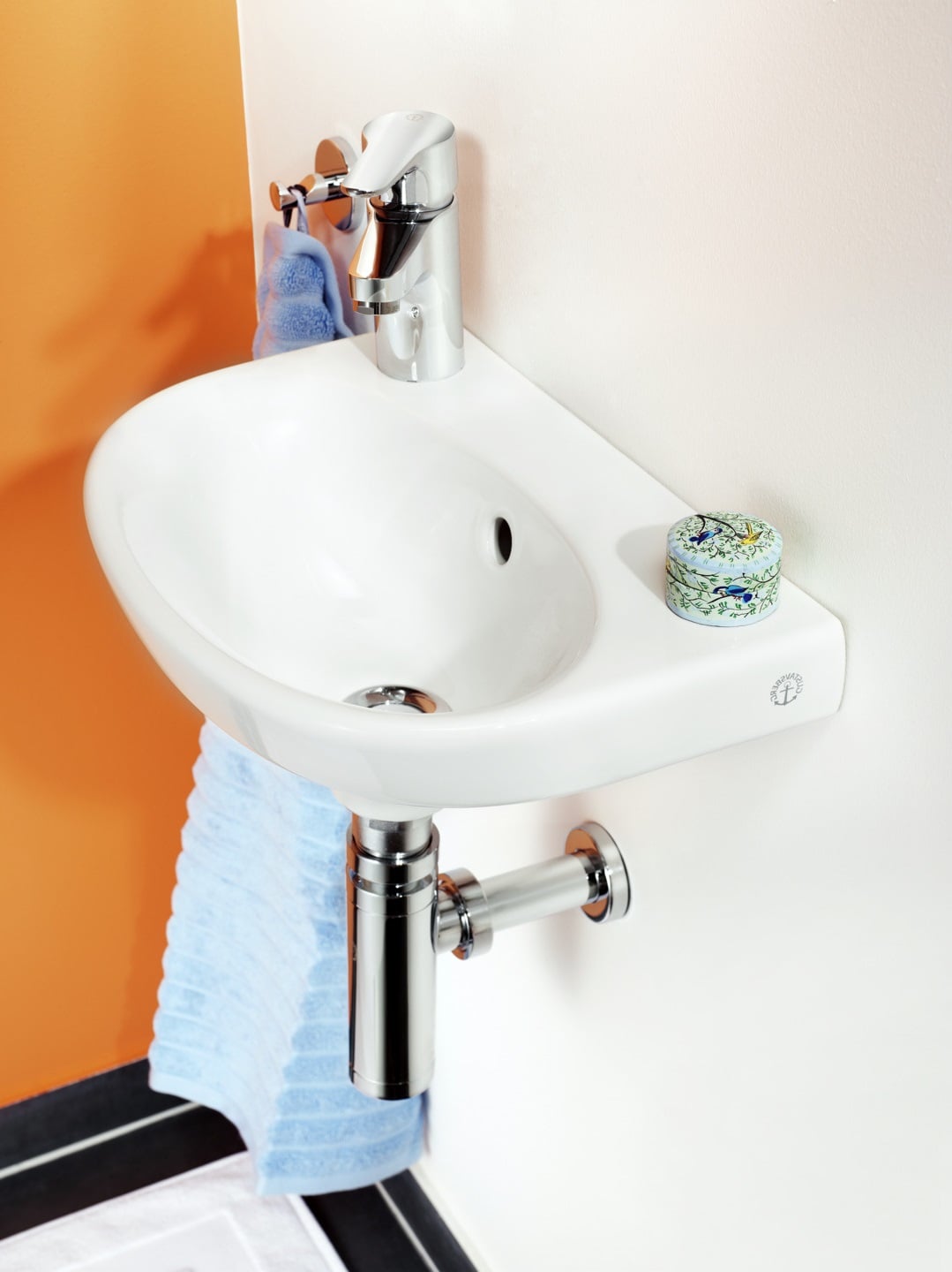 GBG 5540 Nautic håndvask C+ 400 x 275 mm med hanehul til venstre