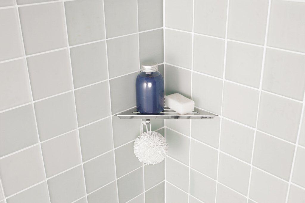 Dansani Match Shower Corner i blank rustfri stål