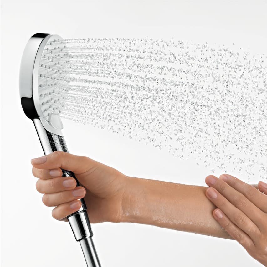 Hansgrohe Crometta Vario håndbruser, EcoSmart, krom/hvid