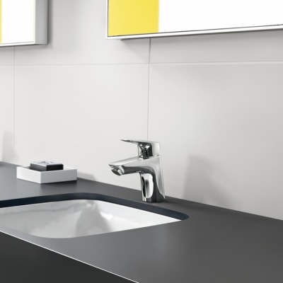 Hansgrohe Logis håndvaskarmatur 70 med push-open BV, krom