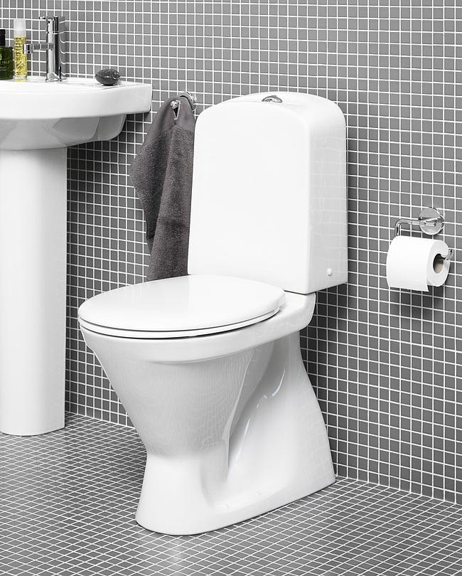GBG 3500 Nordic3 gulv-WC med cisterne og skjult S-lås 3/6L