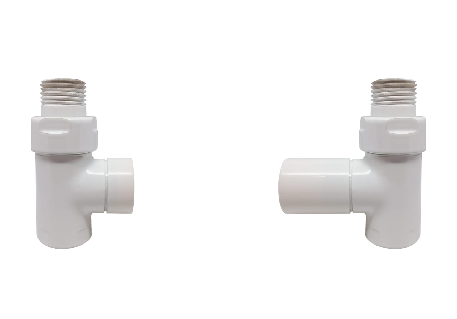 Cylinder ventilsæt ½" ligeløbende hvid