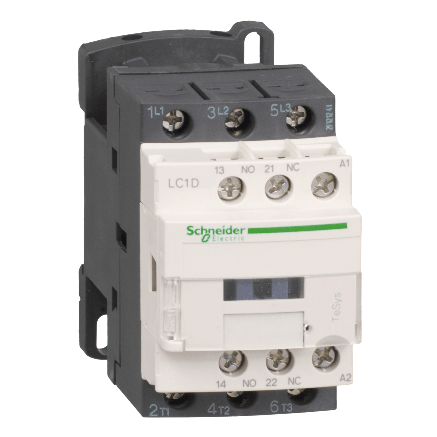 TeSys D kontaktor LC1D18BD 3P 18A AC-3 7.5kW@400V 1NO+1NC hjælpe kontakt 24V DC spole