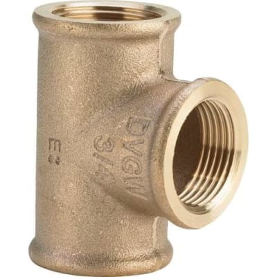1" Tee Rødgods Silicium Bronze