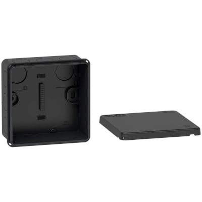 Forgreningsdåse Mureva, antracit grå, IP65, 87 x 87 x 42 mm