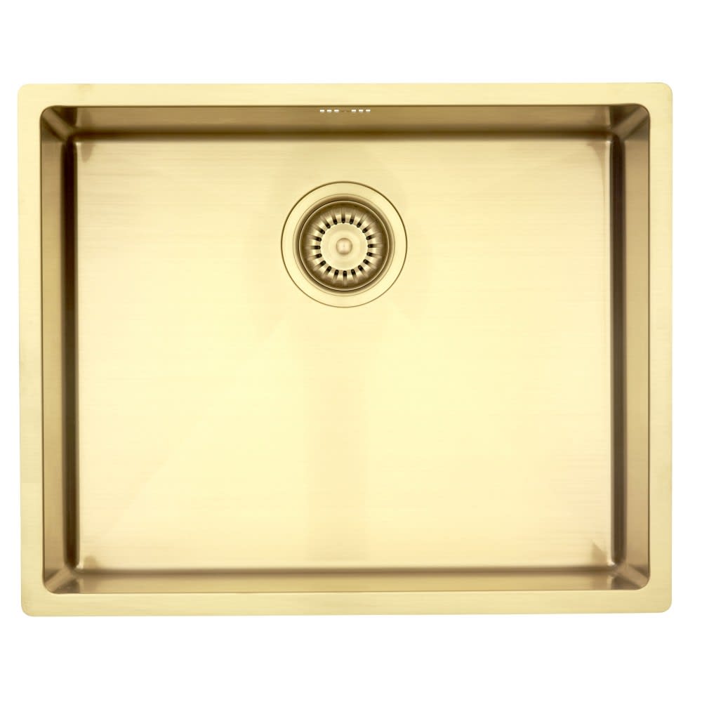 Lavabo Kubus 500 Soft køkkenvask 54x44 cm, messing