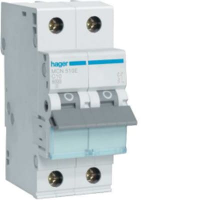 Automatsikring 1P+N C 10A 6kA 2M MCN510E