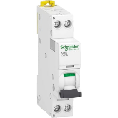 Automatsikring iC40N D 1P+N, 10A, 6/10kA
