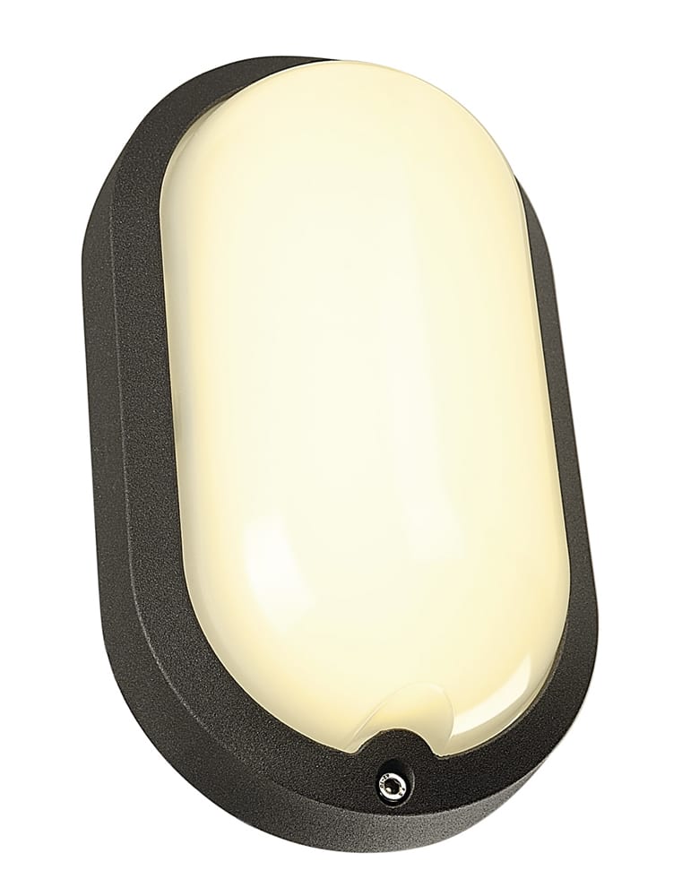 Væg-/loftlampe Terang 200, 11W 3000K, 680 lumen, antracit, IP44