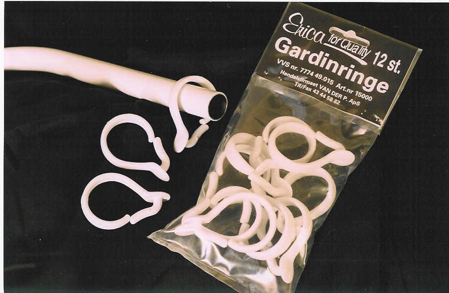 Extra gardinringe 12 stk