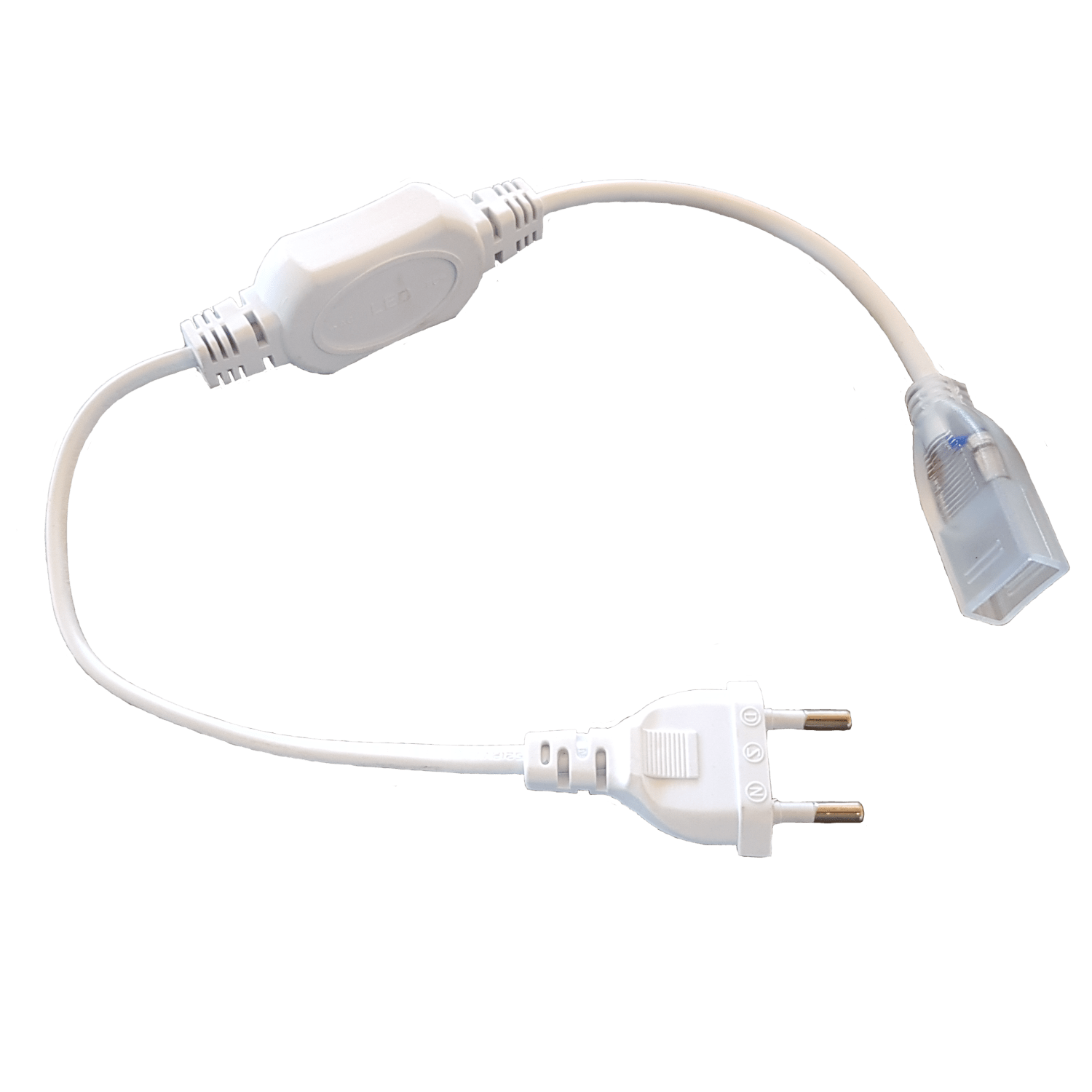 LED strip 230V strømtilslutning. 13x7 mm, IP67