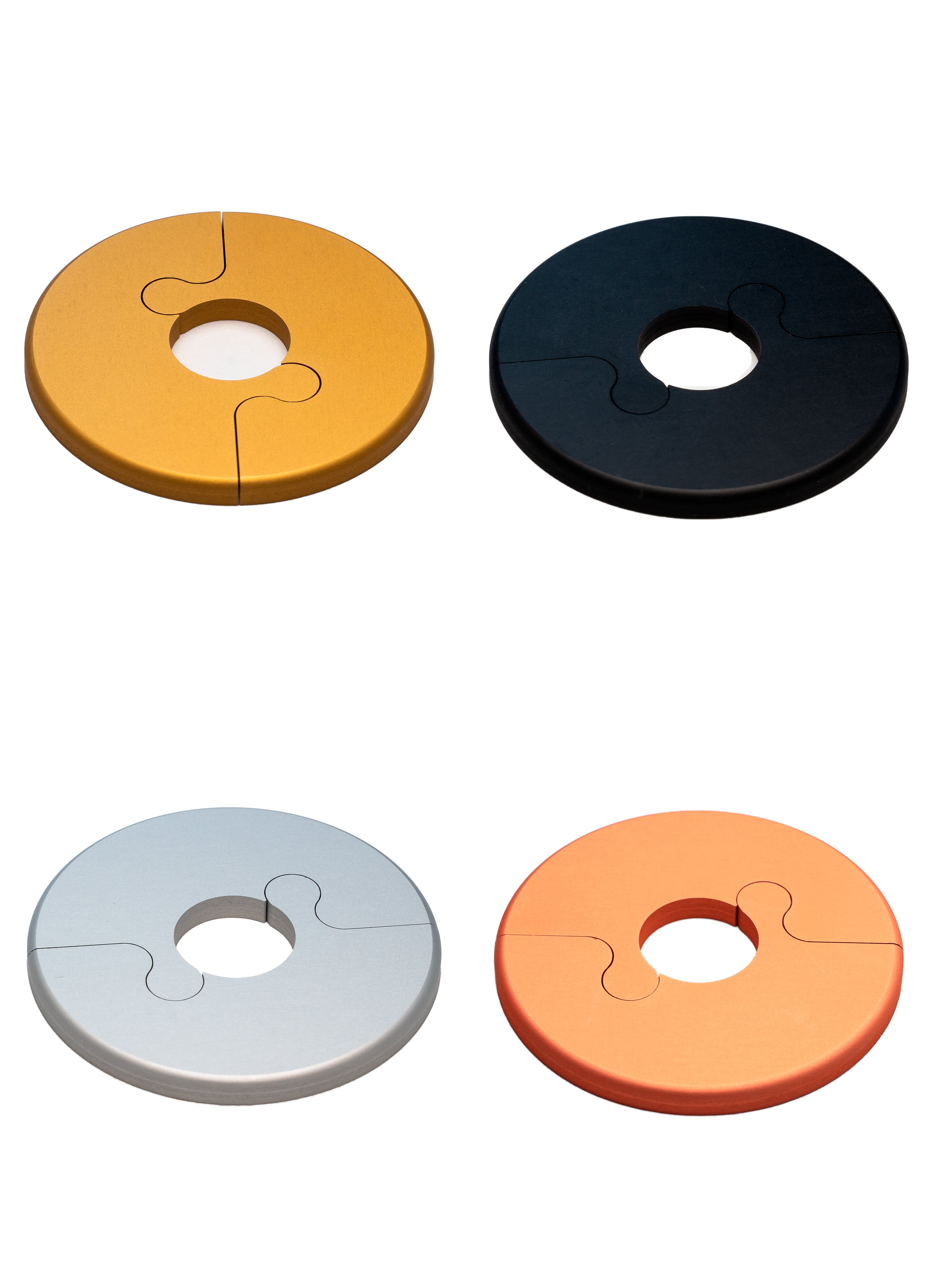 Alu Fit Rosette Ø16 Kobberlook