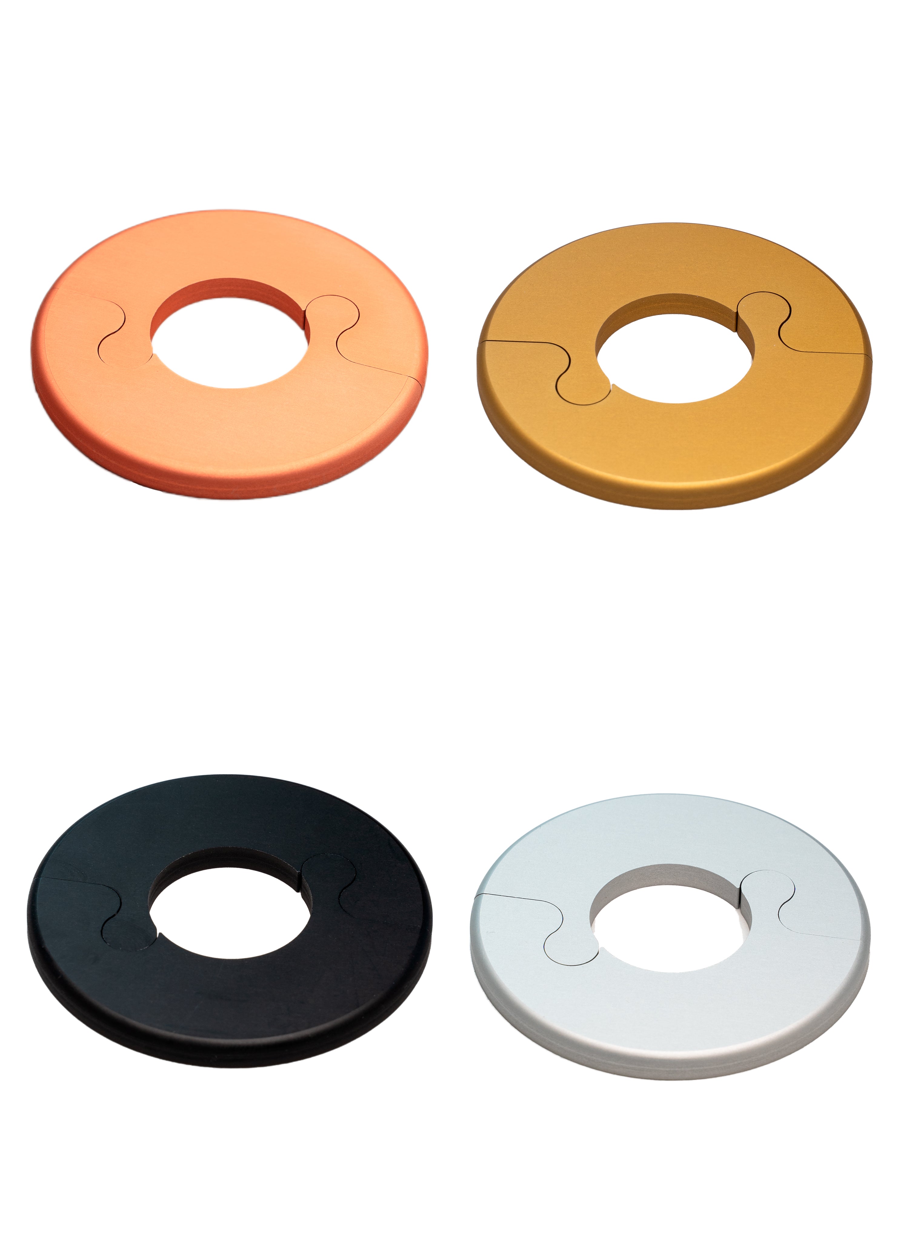 Alu Fit Rosette Ø22 Kobberlook