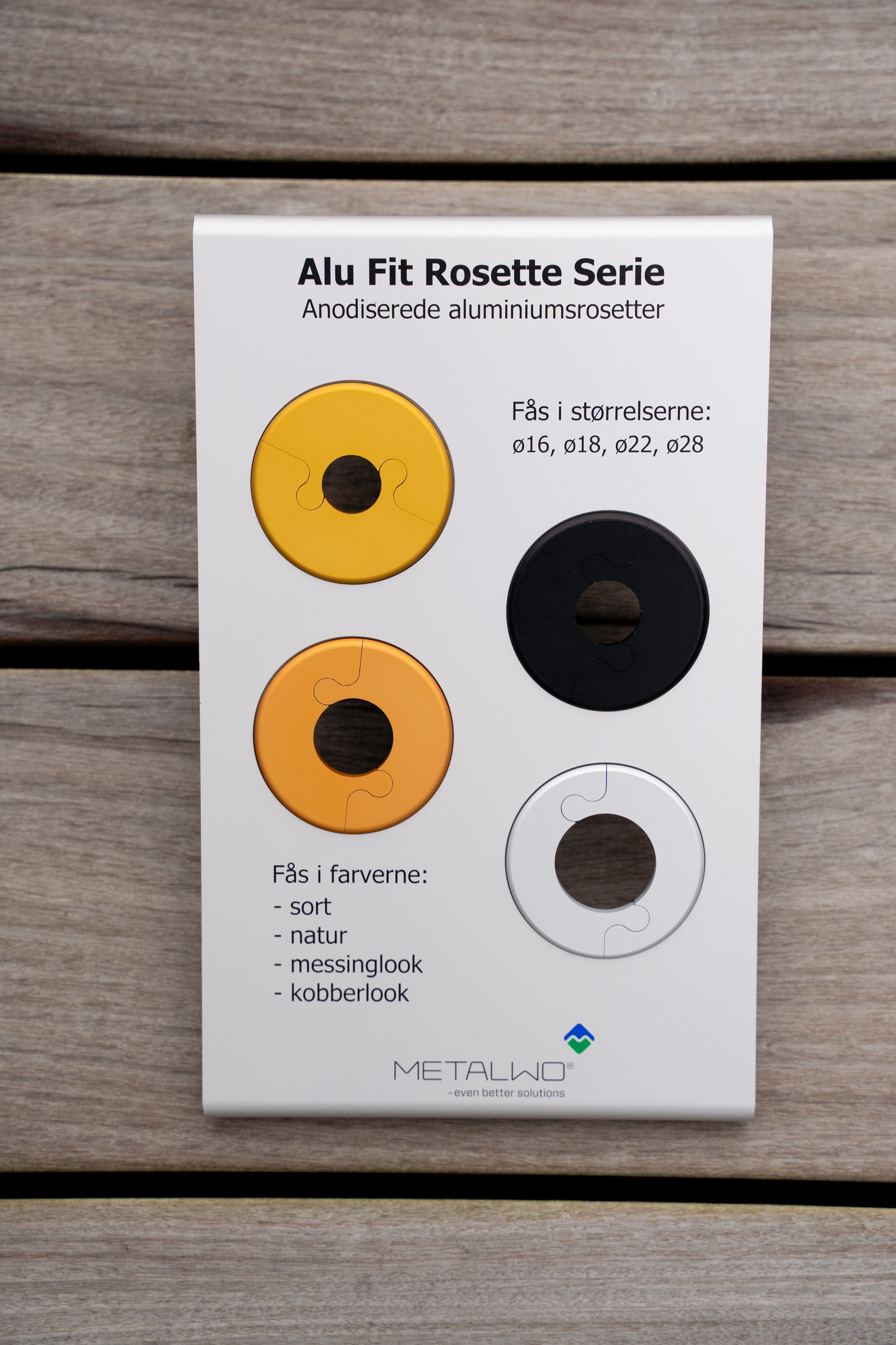 Alu Fit Rosette Ø22 Kobberlook
