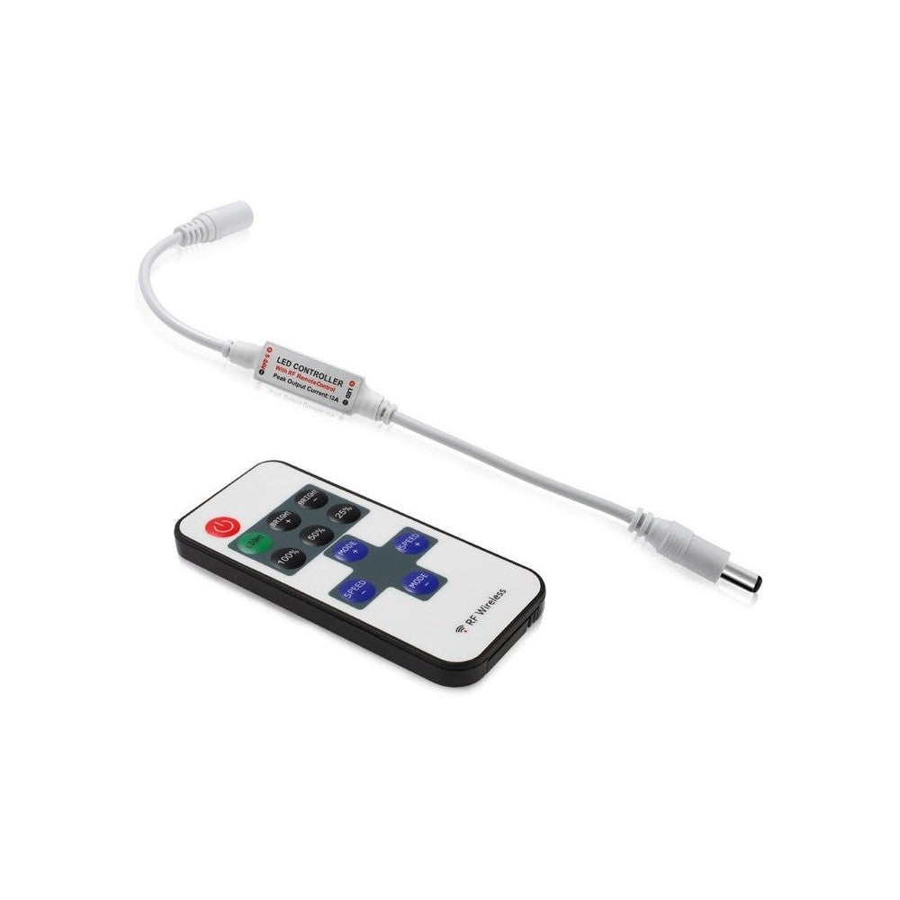 Trådløs dæmper med fjernbetjening - RF, memory funktion, 12V (30W)