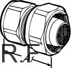 32 mm x 1" TA Pex overgang muffe t/varm PN6
