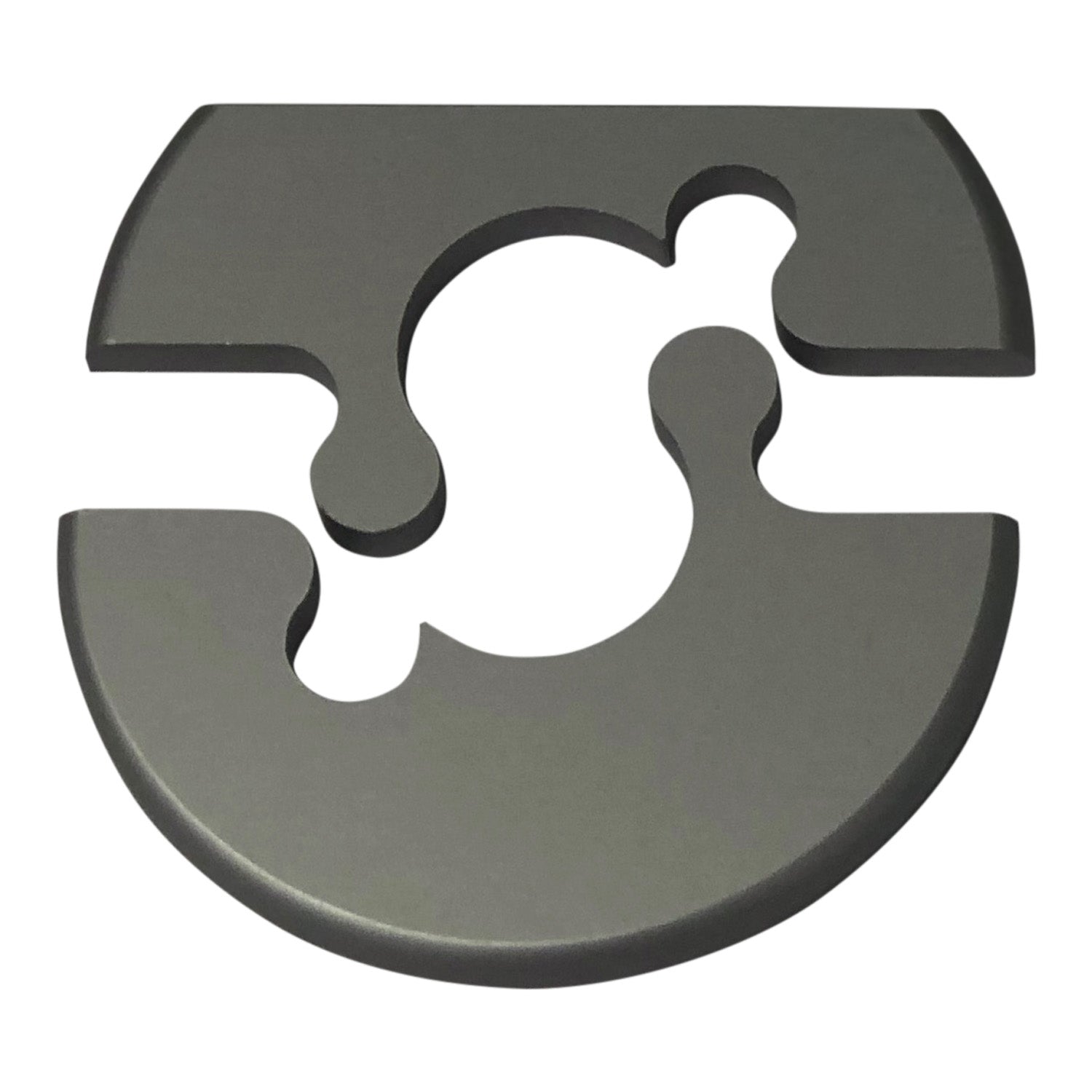 Alu Fit Rosette Ø18 Natur med Cut