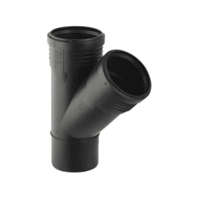 Geberit Silent-Pp Grenrør 45°: 75x50mm