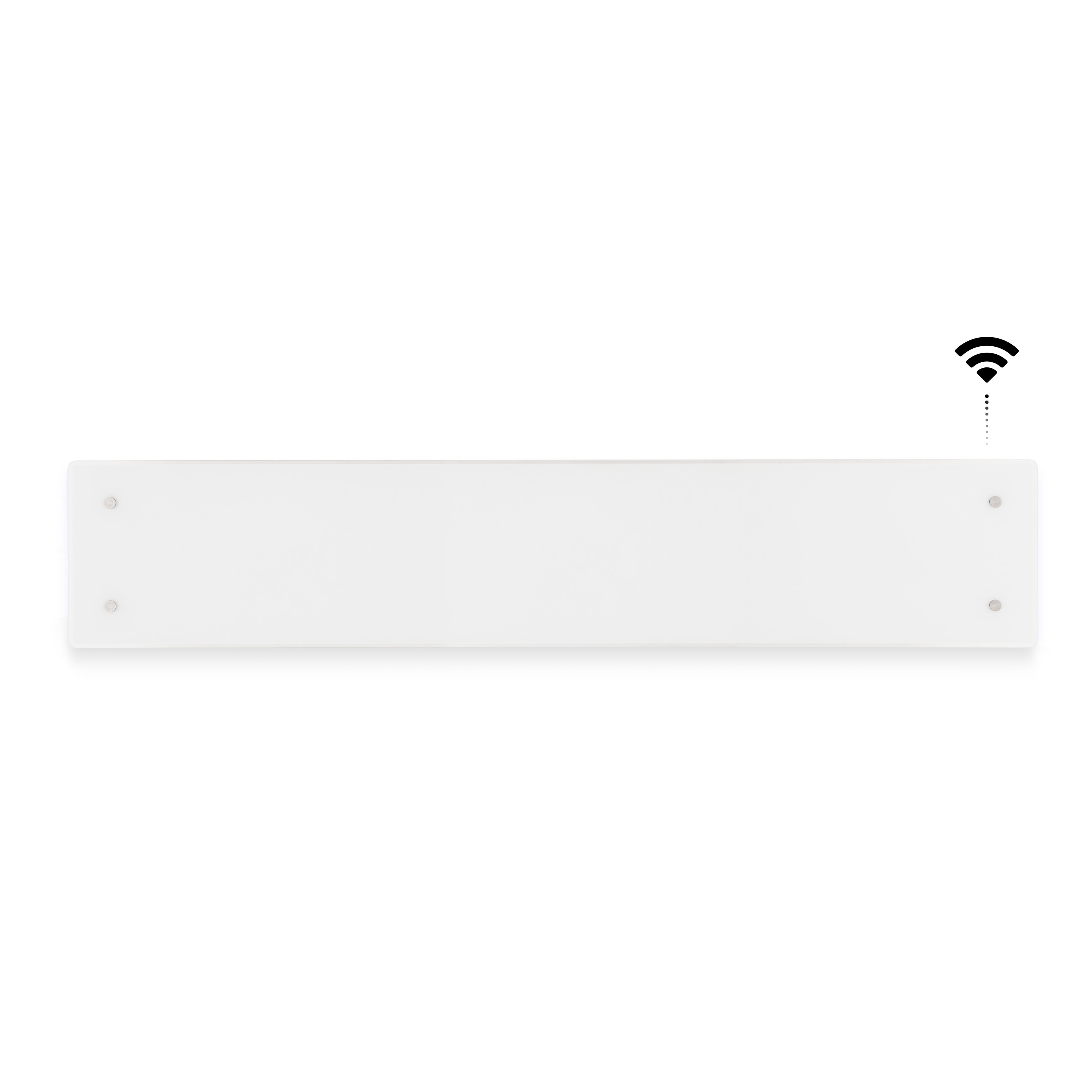 Adax Glas Varmeliste Clea L 06 KWT, 600W 400V med WiFi, hvid