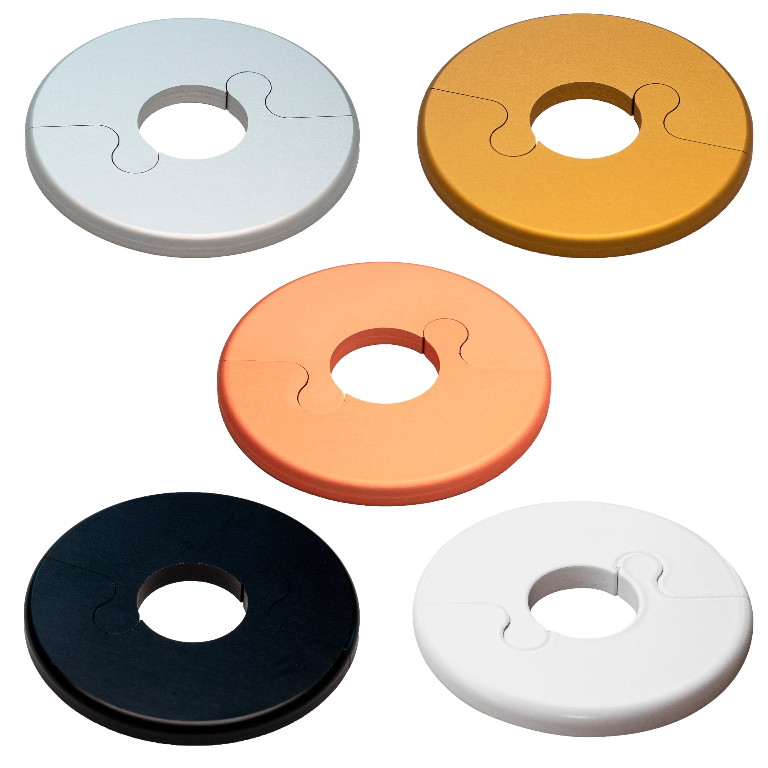 Alu Fit Rosette Ø28 Sort