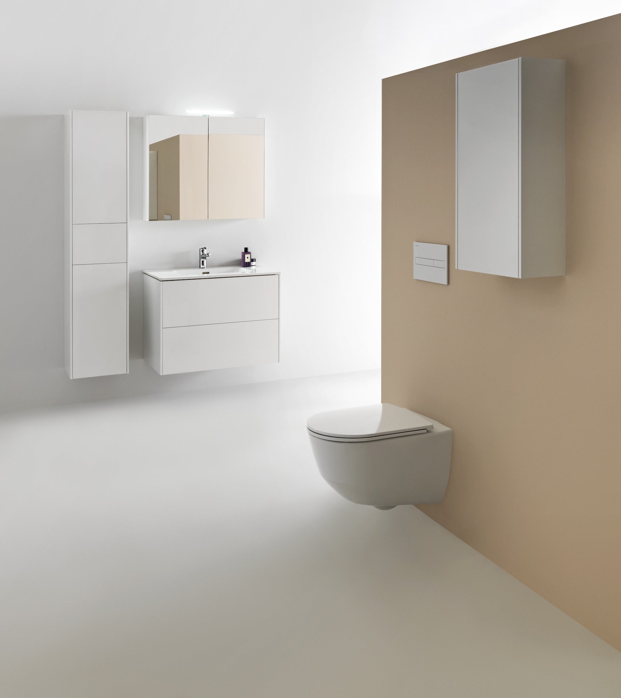 LAUFEN BASE Møbelpakke:  100 Cm Pro S Slim  2 Skuffer, Hvid