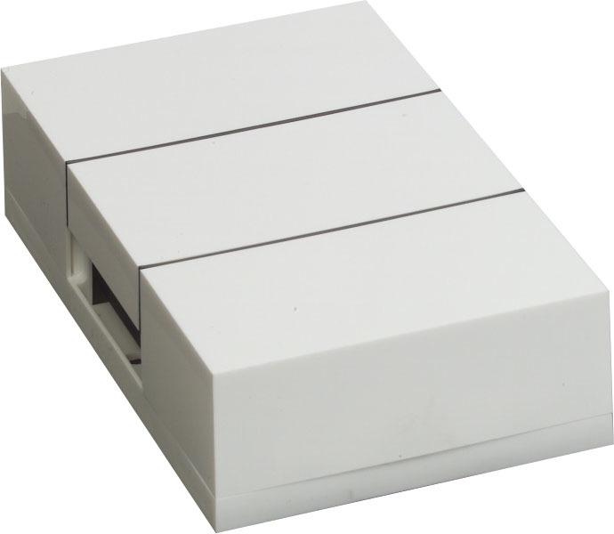 Ringeklokke Ding Dong m. 2 toner - hvid