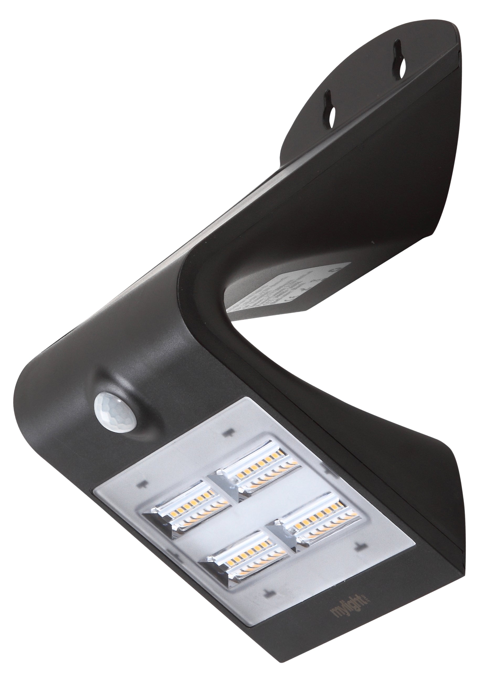 Mylight.Me Walllight 03 Mellem, sort, solcelle, LED 3000K, 400 lm