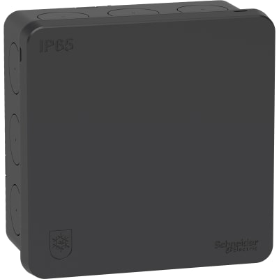 Forgreningsdåse Mureva, antracit grå, IP65, 87 x 87 x 42 mm