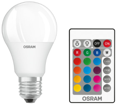LED STANDARD 9,7W/RGBW MAT (60W)  E27