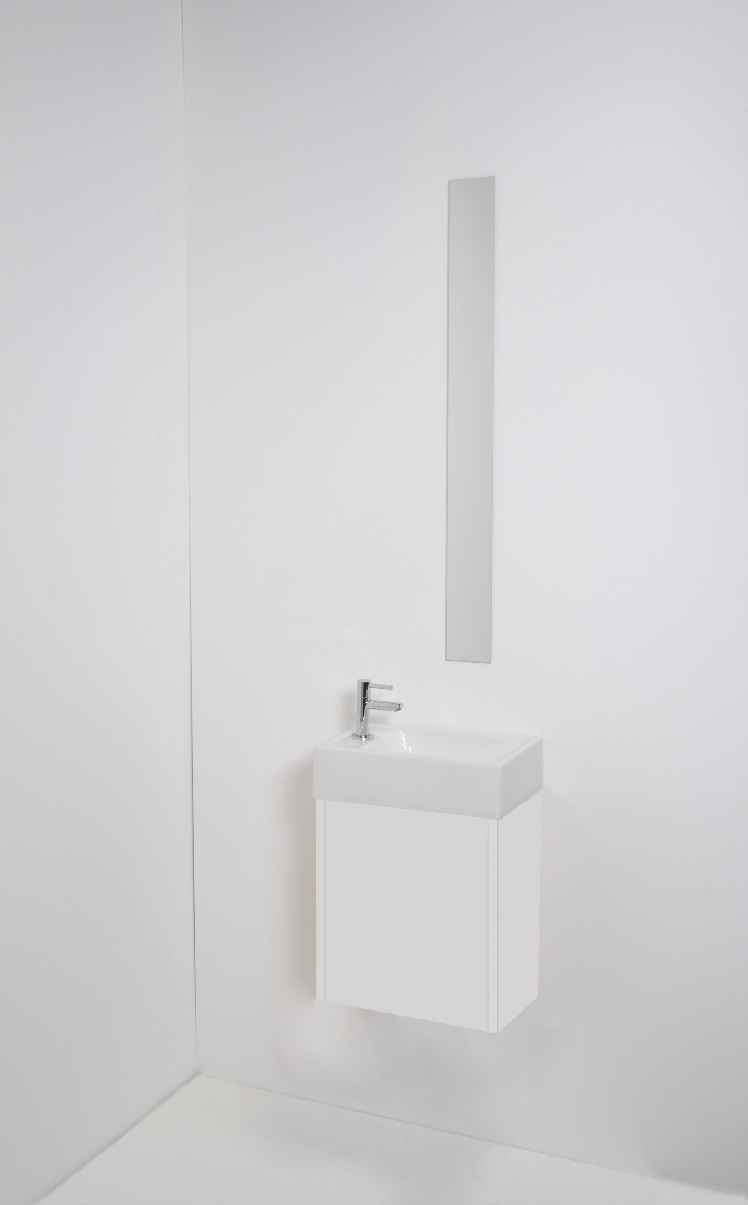Sanibell Proline håndvask 40x23x10cm med hanehul til venstre