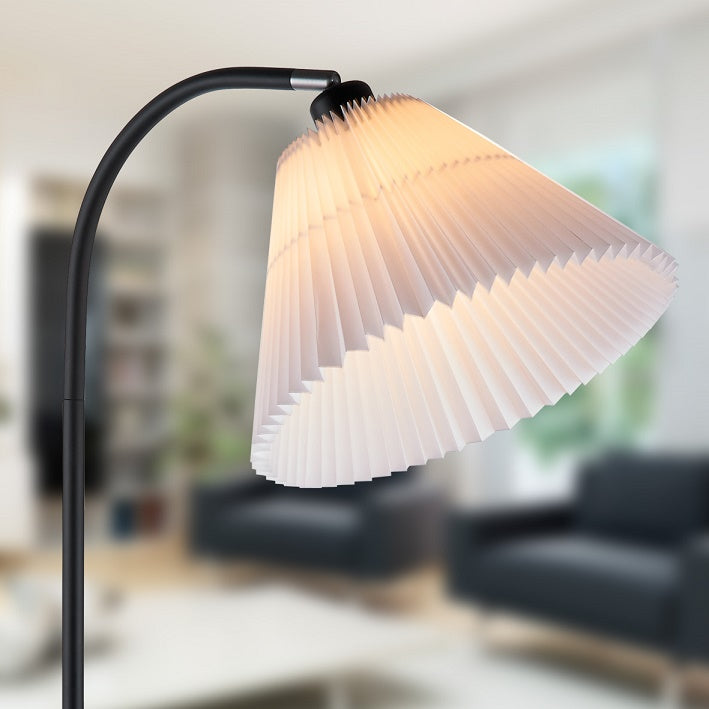 MEDINA Gulvlampe hvid/sort